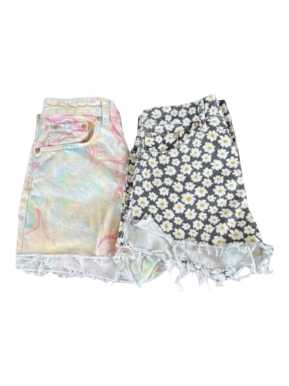 ZARA Bundle Two Cute Pair of Button Front Shorts, Both Size 4.